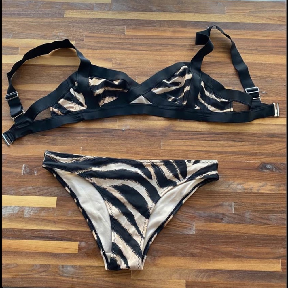 H&M Tiger Print Bikini Set